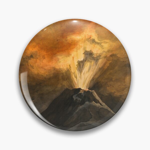 Item preview, "An Erupting Volcano by Night" by David Humbert de Superville (1800s) designed and sold by mariapopova.