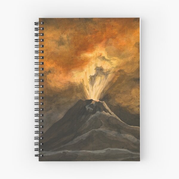 Item preview, "An Erupting Volcano by Night" by David Humbert de Superville (1800s) designed and sold by mariapopova.