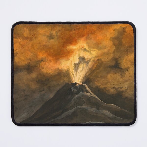 Item preview, "An Erupting Volcano by Night" by David Humbert de Superville (1800s) designed and sold by mariapopova.