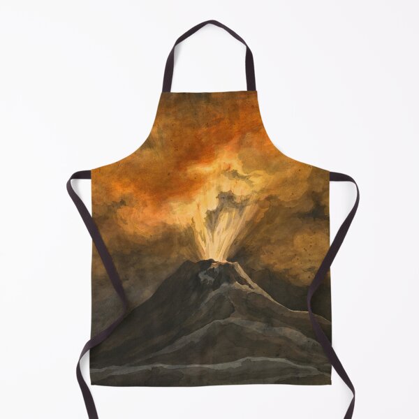 Item preview, "An Erupting Volcano by Night" by David Humbert de Superville (1800s) designed and sold by mariapopova.