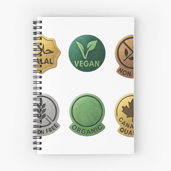 Item preview, Food labels for dietary restrictions and certifications designed and sold by Creative88Art.