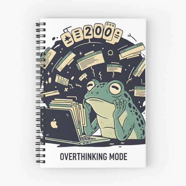 Item preview, +200 Overthinking Mode - Anxiety Gamer Mental Health Humor Gift designed and sold by Bobo Shirts .