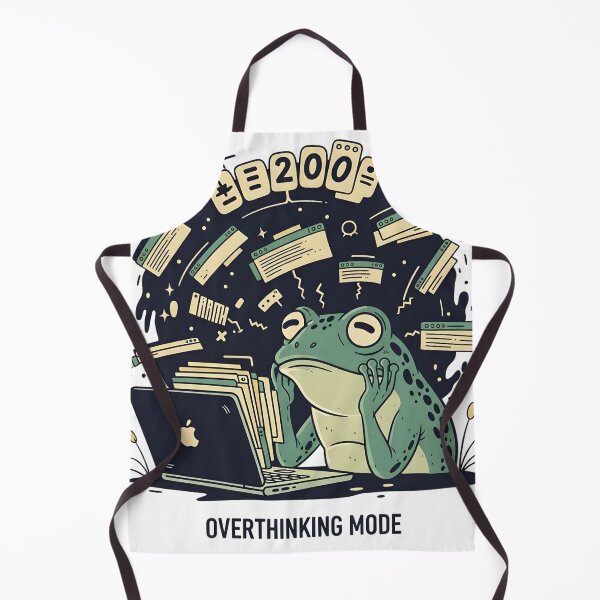 Item preview, +200 Overthinking Mode - Anxiety Gamer Mental Health Humor Gift designed and sold by Bobo Shirts .