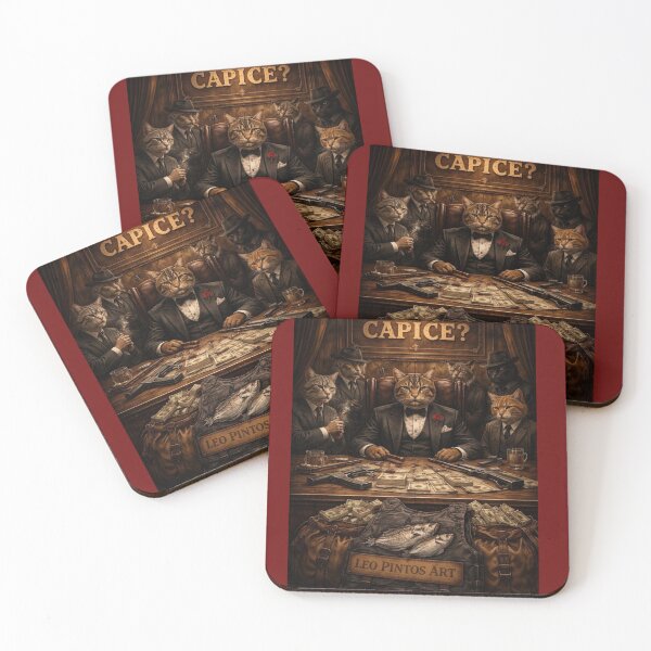 Item preview, Feline Mafia Bosses - 'Capice?' Cat Mobsters Art designed and sold by leonardopintos.