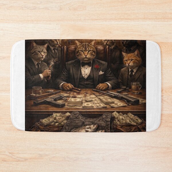 Item preview, Feline Mafia Bosses - 'Capice?' Cat Mobsters Art designed and sold by leonardopintos.