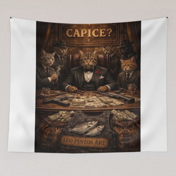 Item preview, Feline Mafia Bosses - 'Capice?' Cat Mobsters Art designed and sold by leonardopintos.