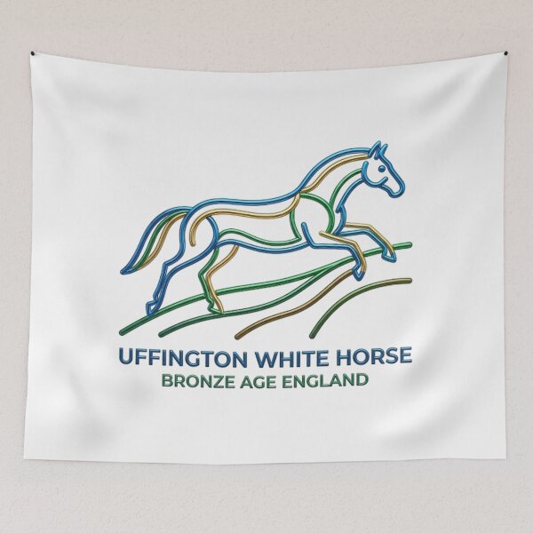 Item preview, UFFINGTON WHITE HORSE BRONZE AGE ENGLAND designed and sold by likbatonboot.