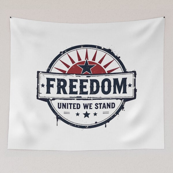 Item preview, Freedom United We Stand Shirt – Vintage Distressed Patriotic Design designed and sold by relso.