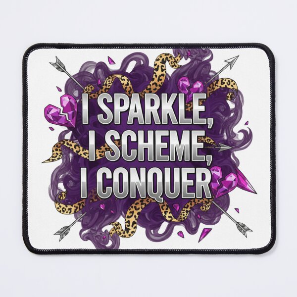Item preview, I Sparkle I Scheme I Conquer Typography Crown Design designed and sold by randomlyours.