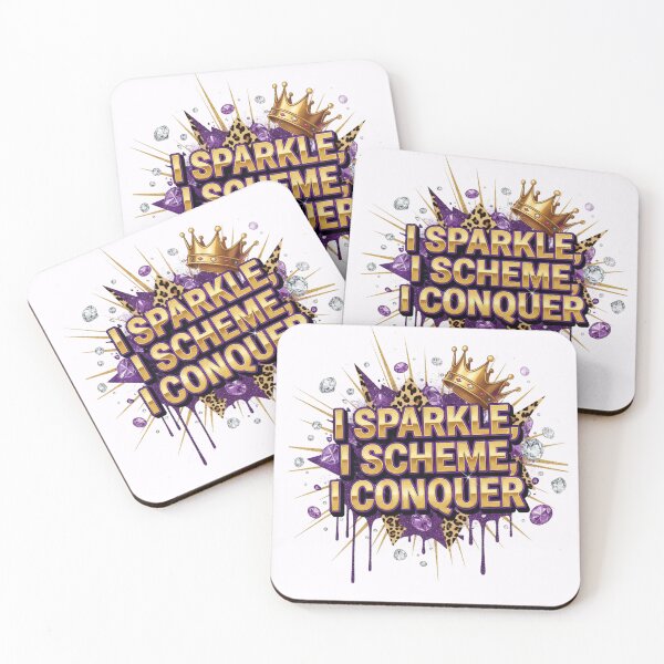 Item preview, I Sparkle I Scheme I Conquer Typography Crown Design designed and sold by randomlyours.