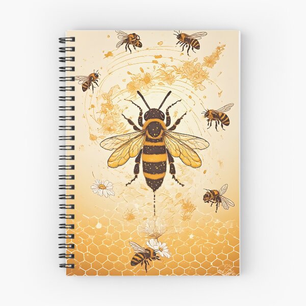 Item preview, Golden Honeycomb Daisy Art for Bumble Bee Lovers designed and sold by owi-art.