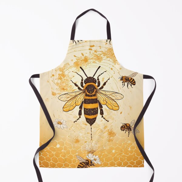 Item preview, Golden Honeycomb Daisy Art for Bumble Bee Lovers designed and sold by owi-art.