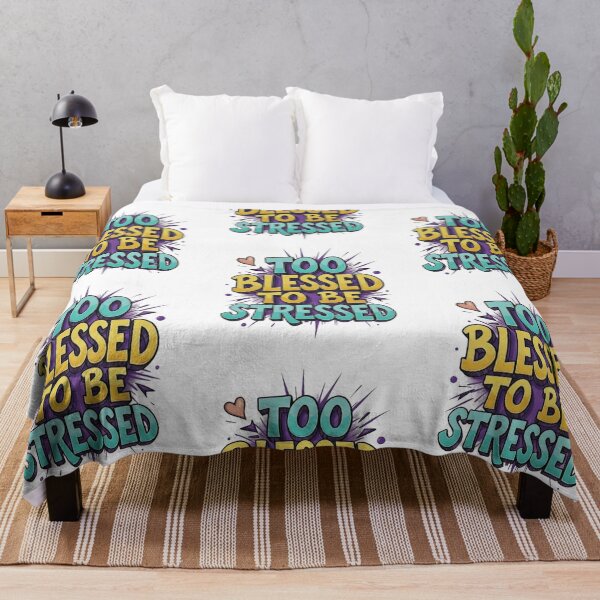 Item preview, Too Blessed to be stressed - Christian designed and sold by BELIEVERS with STYLE.
