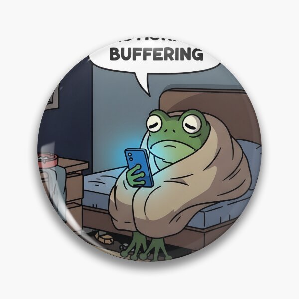 Item preview, Emotionally Buffering Frog - Chill Mood Tech Humor Animal Gift designed and sold by Bobo Shirts .