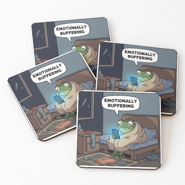 Item preview, Emotionally Buffering Frog - Chill Mood Tech Humor Animal Gift designed and sold by Bobo Shirts .