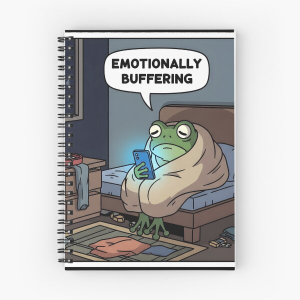 Item preview, Emotionally Buffering Frog - Chill Mood Tech Humor Animal Gift designed and sold by Bobo Shirts .