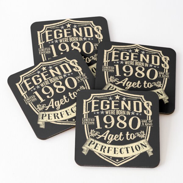 Item preview, Legends Were Born In 1980 Aged To Perfection Vintage Birthday Gift designed and sold by MixedVibes Co..