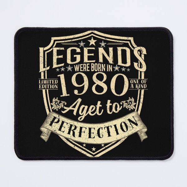 Item preview, Legends Were Born In 1980 Aged To Perfection Vintage Birthday Gift designed and sold by MixedVibes Co..