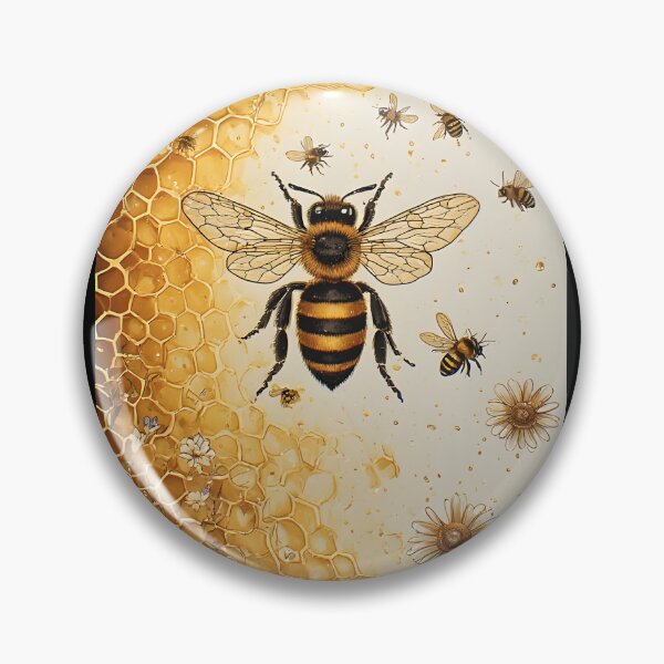 Item preview, Honeycomb Daisy Art for honey Bee Lovers designed and sold by owi-art.