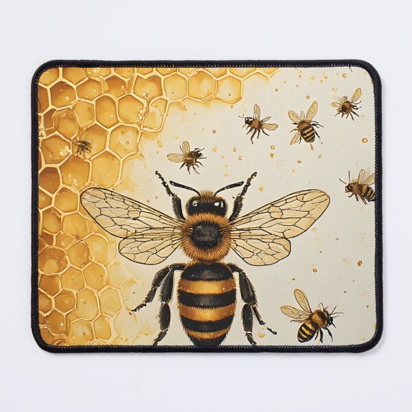 Item preview, Honeycomb Daisy Art for honey Bee Lovers designed and sold by owi-art.
