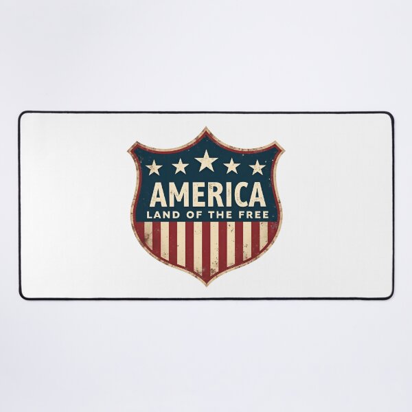 Item preview, America Land of the Free Shirt – Vintage Distressed Patriotic Design designed and sold by relso.