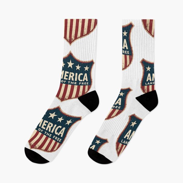 Item preview, America Land of the Free Shirt – Vintage Distressed Patriotic Design designed and sold by relso.