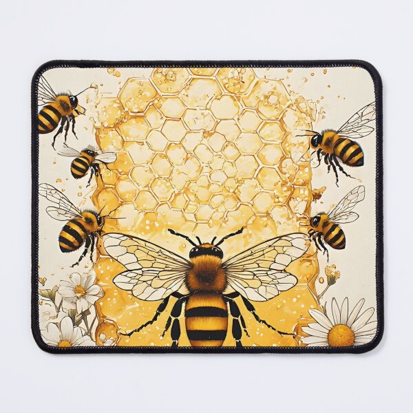 Item preview, Honeycomb Daisy Art for Honey Bee Lovers designed and sold by owi-art.