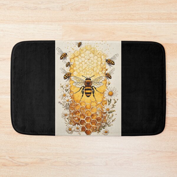 Item preview, Honeycomb Daisy Art for Honey Bee Lovers designed and sold by owi-art.