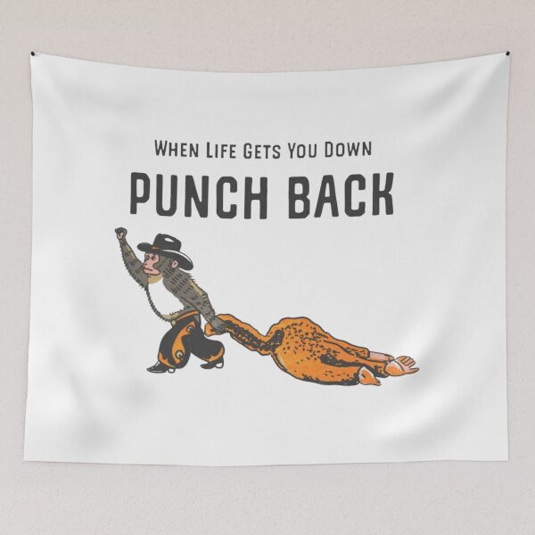 Item preview, Punch Monkey "When Life Gets You Down Punch Back" designed and sold by JeyVel.