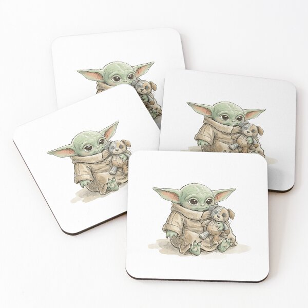 Item preview, BABY YODA WITH DOG PLUSHIE designed and sold by LIS AND MELIVERSO.