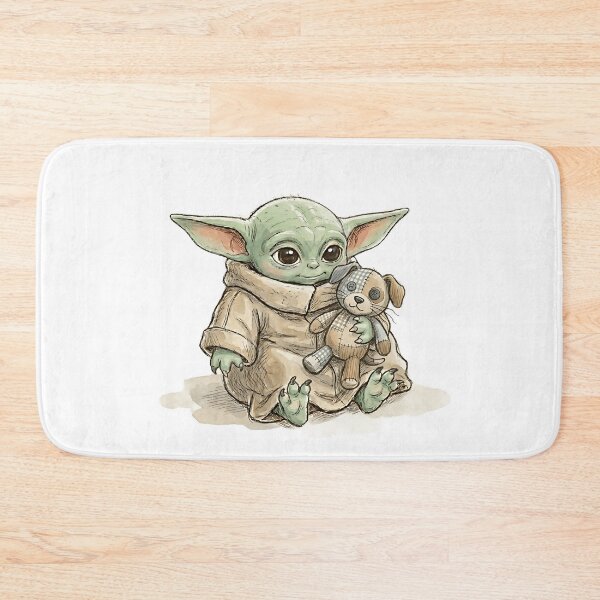 Item preview, BABY YODA WITH DOG PLUSHIE designed and sold by LIS AND MELIVERSO.