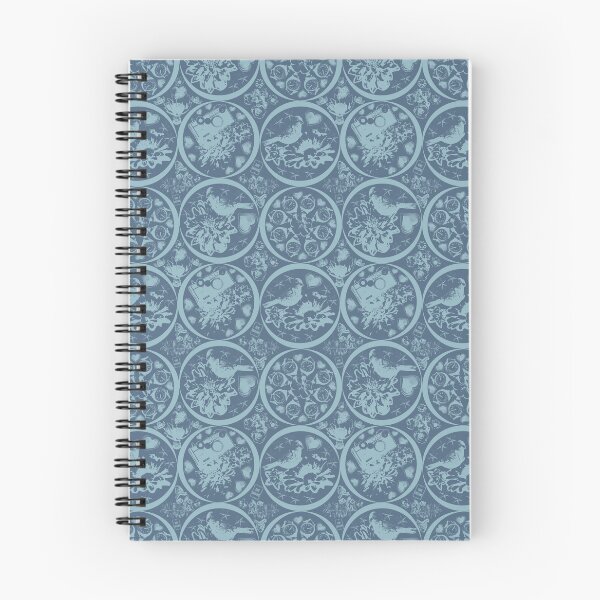 Item preview, Floral Travel Snapshots Circles Light on Dark Teal designed and sold by Digitalmyth's Designs.