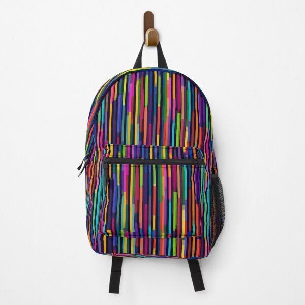 Item preview, Neon Glitch Vertical Bars Pattern designed and sold by bubblegoth.