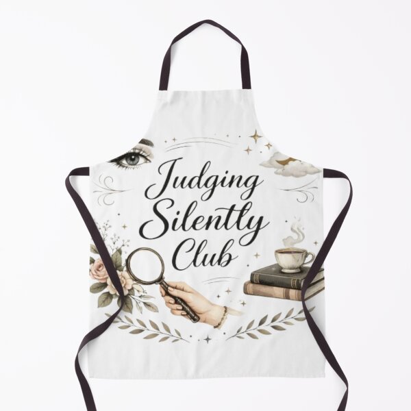 Item preview, Judging Silently Club – Funny Introvert Aesthetic Quote Design designed and sold by Sanika arts .