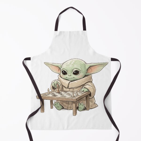 Item preview, BABY YODA PLAYING CHESS designed and sold by LIS AND MELIVERSO.