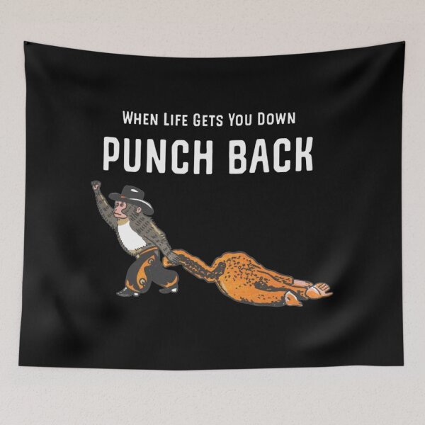 Item preview, Punch Monkey "When Life Gets You Down Punch Back" designed and sold by JeyVel.