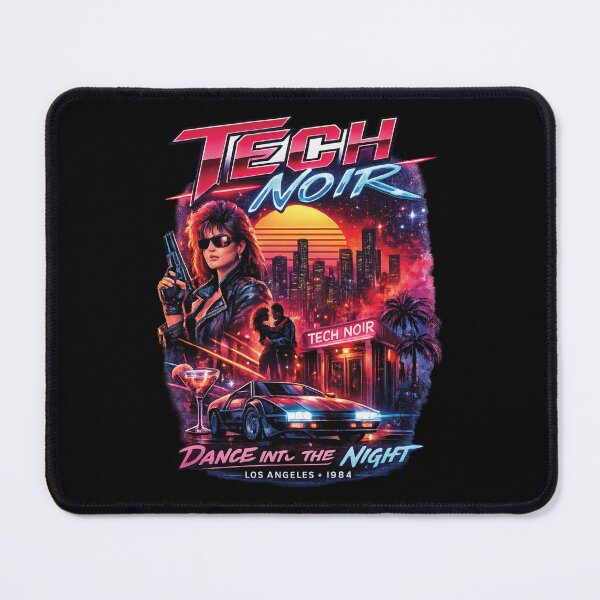 Item preview, Tech Noir – Retro 80s Nightclub Cyberpunk Neon Design  designed and sold by 486DesignCo.