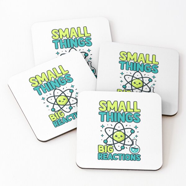 Item preview, Small Things Big Reactions – Cute Science Atom  designed and sold by Dazzle-Sizzle.