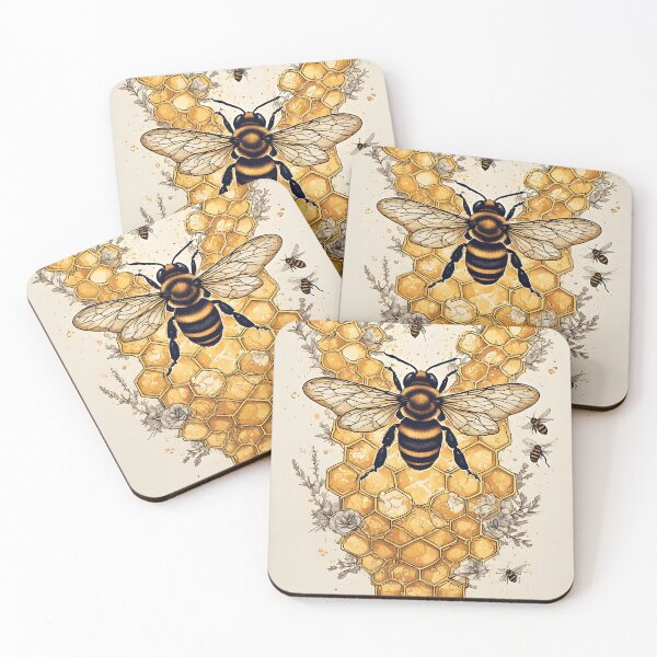Item preview, Honeycomb Art for Honey Bee keeper designed and sold by owi-art.