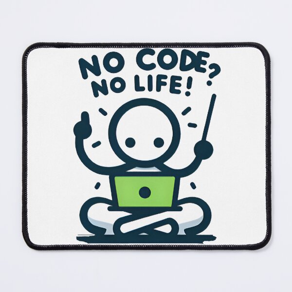 Item preview, No Code No Life Funny Stickman Programmer Design designed and sold by Zenith Design.