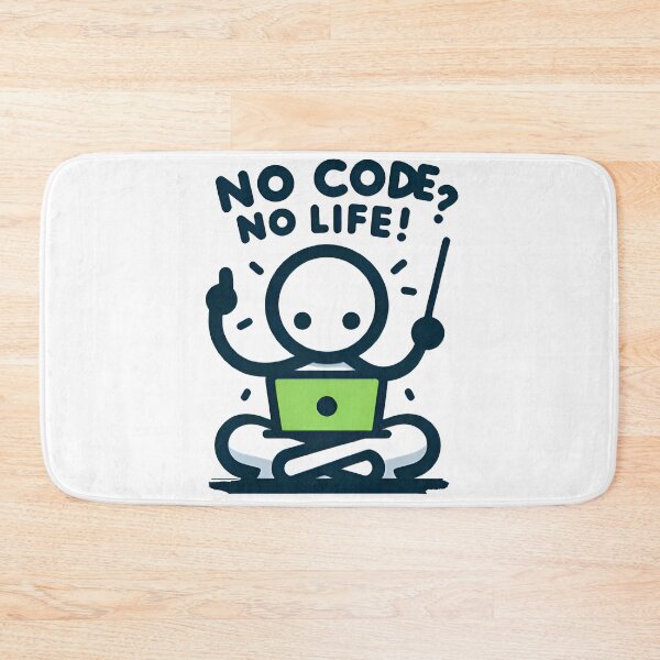 Item preview, No Code No Life Funny Stickman Programmer Design designed and sold by Zenith Design.