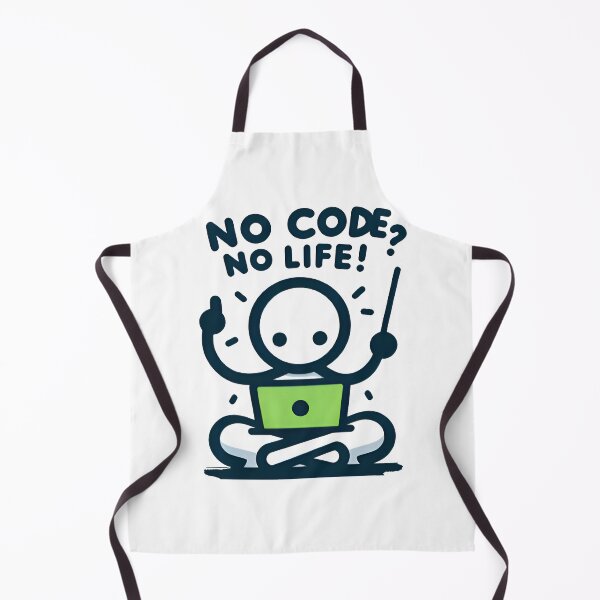 Item preview, No Code No Life Funny Stickman Programmer Design designed and sold by Zenith Design.