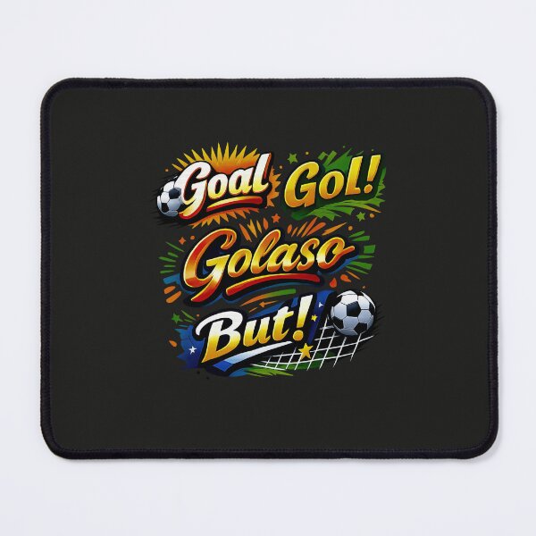 Item preview, Colorful Soccer Typography of Goal in Different Languages designed and sold by BrickByDream.