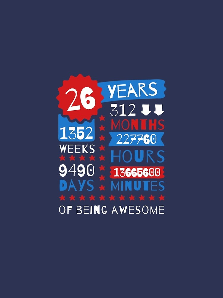 26 Years Of Being Awesome - Splendid 26th Birthday Gift Ideas" A-Line Dress for Sale by MemWear | Redbubble 26 Years Of Being Awesome - Splendid 26th Birthday Gift Ideas" A-Line Dress for Sale by MemWear | Redbubble