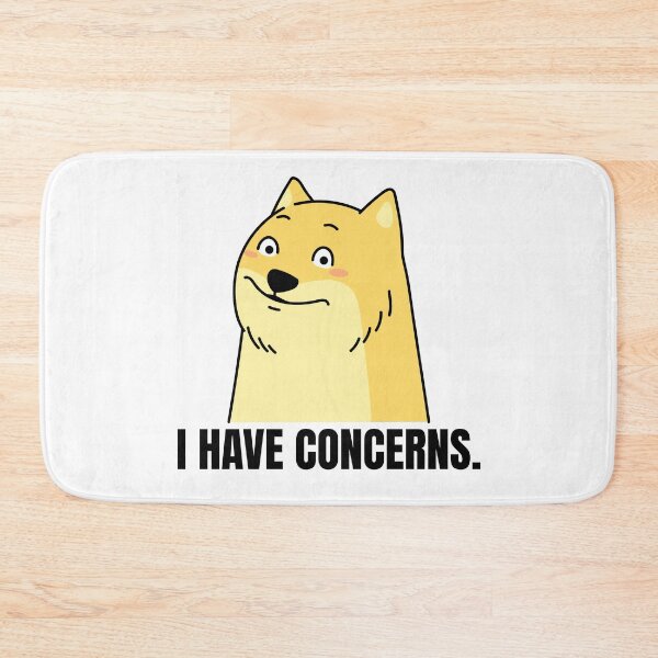 Item preview, I Have Concerns -- skeptical dog designed and sold by The Sporty Nerd.