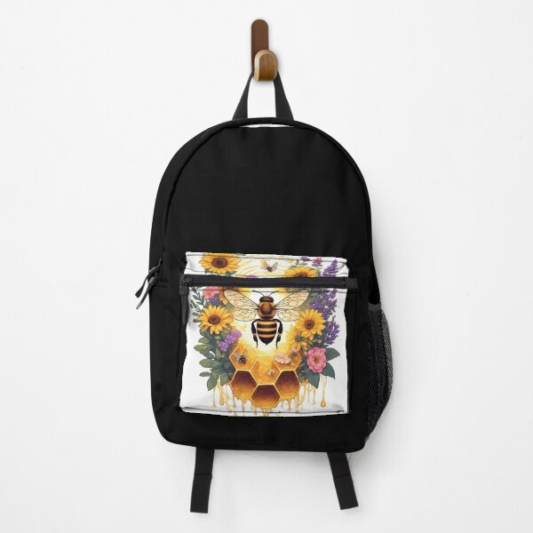 Item preview, Sunflower Honeycomb Bee Art for Honey Bee Keepers designed and sold by owi-art.