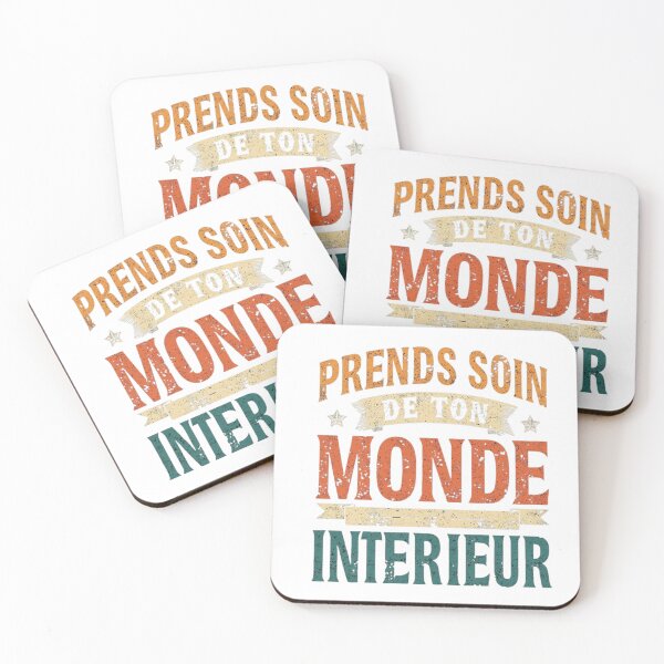 Item preview, PRENDS SOIN DES TON MONDE INTERIEUR T-SHIRT MOTIVATION designed and sold by NinaCreator.