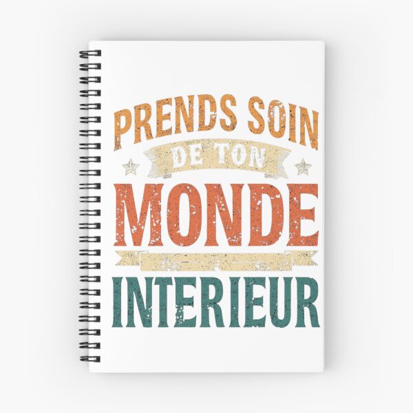 Item preview, PRENDS SOIN DES TON MONDE INTERIEUR T-SHIRT MOTIVATION designed and sold by NinaCreator.