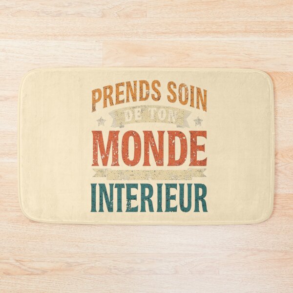 Item preview, PRENDS SOIN DES TON MONDE INTERIEUR T-SHIRT MOTIVATION designed and sold by NinaCreator.