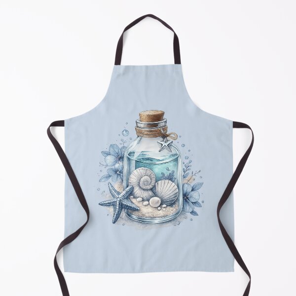 Item preview, Ocean Memory Bottle – Seashell Beach Aesthetic Coastal Design designed and sold by Aura.Creative.